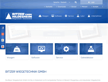 Tablet Screenshot of bitzer-waage.de